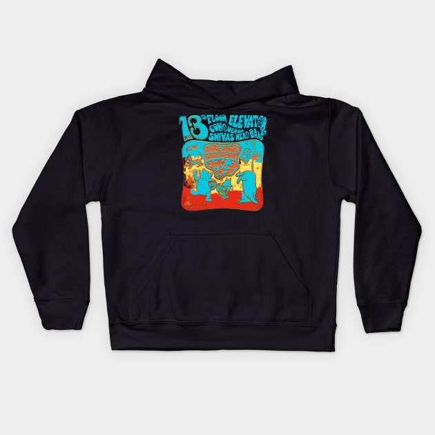 13th Floor Elevators Kids Hoodie by HAPPY TRIP PRESS